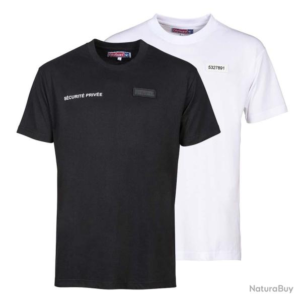 TEE SHIRT SECURITE FENETRE MATRICULE A BRODER NOIR