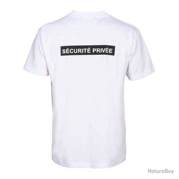 TEE SHIRT SECURITE FENETRE MATRICULE A BRODER BLAN