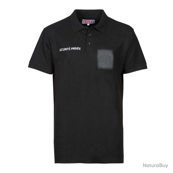 POLO COTON SECURITE - GRANDE FENETRE 3XL NOIR