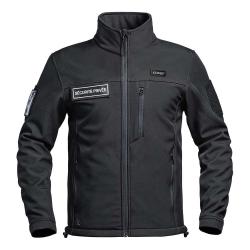 Veste Softshell S&Eacute;CU ONE flap S&eacute;curit&eacute; Priv&eacute;e noir Noir