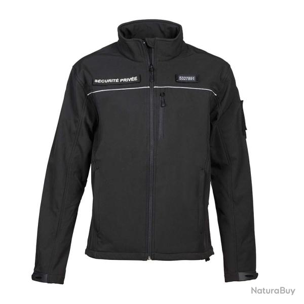 Blouson softshell s�curit� NOIR