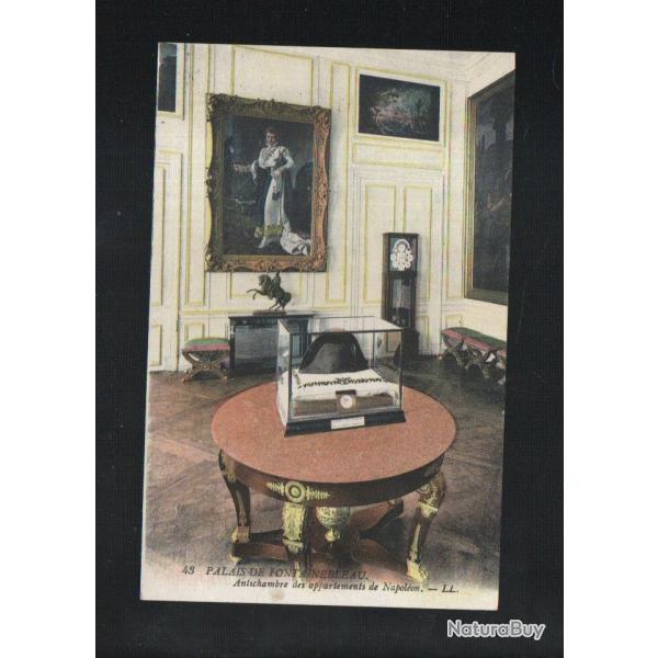 palais de fontainebleau, antichambre des appartements de napol�on, chapeau , cpa