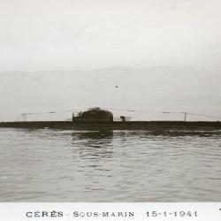 Carte Postale C&Eacute;R&Egrave;S SOUS-MARIN 15-1-1941 -N&deg;7787