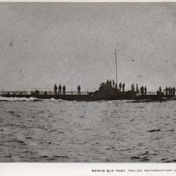 Carte Postale Sous-marin Amiral Bourgeois 1912-1919 -N7788