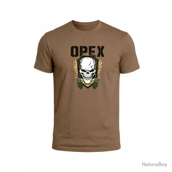 Tee Shirt Design OPEX Grenades Beige