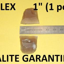 lot de 2 silex de 1" (1 pouce) QUALITE GARANTIE - VENDU PAR JEPERCUTE (D24C39)