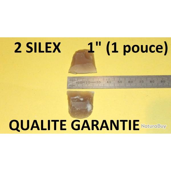 lot de 2 silex de 1" (1 pouce) QUALITE GARANTIE - VENDU PAR JEPERCUTE (D24C39)