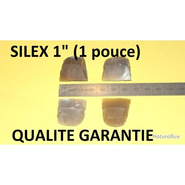 lot de 4 silex blonds 1" (1 pouce) - VENDU PAR JEPERCUTE (D24C41)