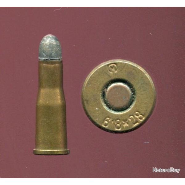 6.8 x 28 R Schulhof - Autriche - Casse et de tir fin ann�es 1880 - marquage : OM  6.8 x 28