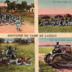Carte postale Souvenir du Camp de Larzac -N7791