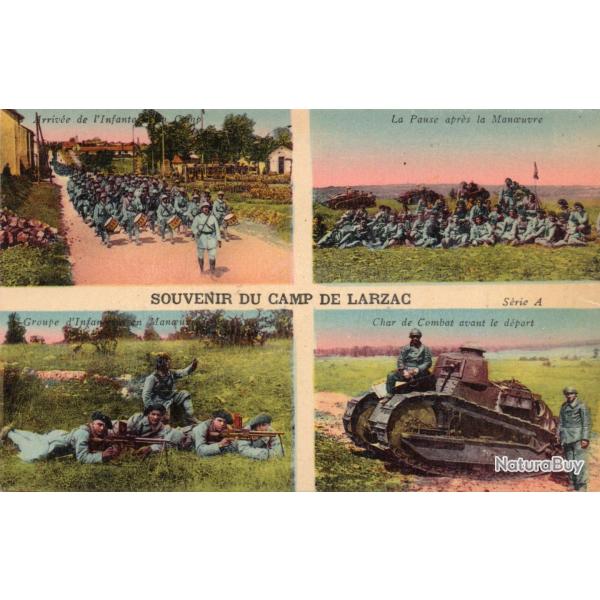 Carte postale Souvenir du Camp de Larzac -N7791