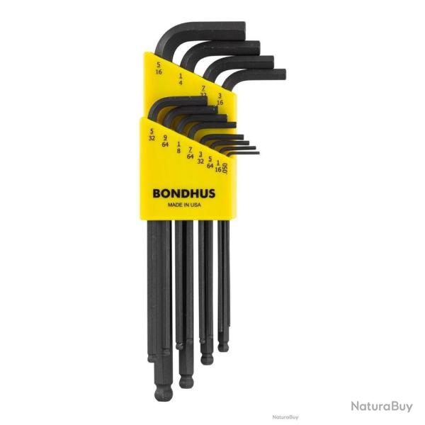 Jeu de Clefs Allen Am�ricaines Sport Attitude - 12 Pi�ces - Acier R�sistant - Pour un Montage Pr�cis