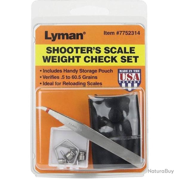 Set de Poids de Contr�le Lyman Shooters Check Weight Set - Pr�cision et Fiabilit� - Pour un R�glage 