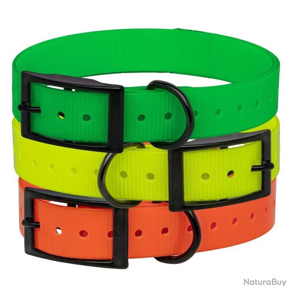 Collier Biothane Helen Baud Biogold HI-FLEX - Sangle Polyur�thane 650x25x2mm - R�sistant et Flexible