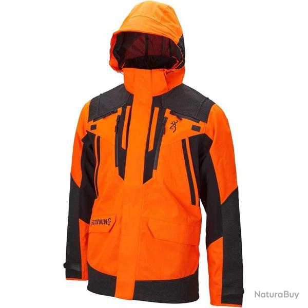 Parka Tracker Pro Air Browning Orange Blaze - Respirante - Haute Visibilit� - Protection et Confort 