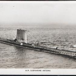 Carte postale sous-marin H.M.S. Artemis -N&deg;7803