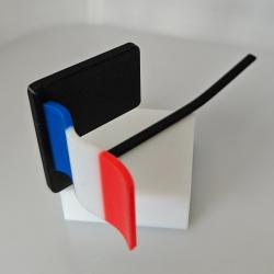 Temoin de chambre vide drapeau fran&ccedil;ais