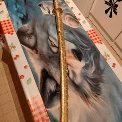 KATANAS LAMES AIGUIS&Eacute;ES de couleurBleut&eacute;e, dor&eacute;e  mod&egrave;le tr&egrave;s  rares !!!