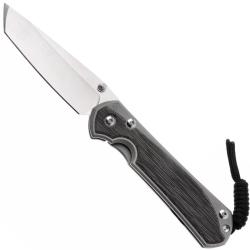 Large Sebenza 31 Tanto Micarta Black Glass Blasted - CHRIS REEVE