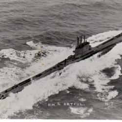 Carte postale sous-marin HMS Artful -N&deg;7805
