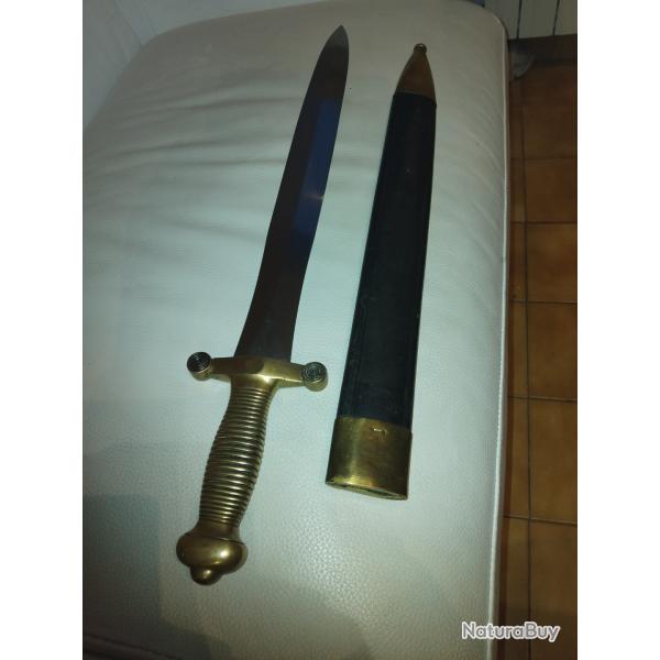 glaive artillerie modele1831  chatelrault  1838  signe  pihets freres