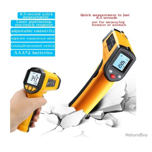 Thermom�tre infra rouge � vis�e laser