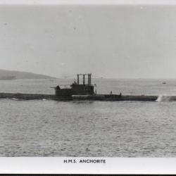 Carte postale HMS ANCHORITE Sous-marin de classe A -N&deg;7807