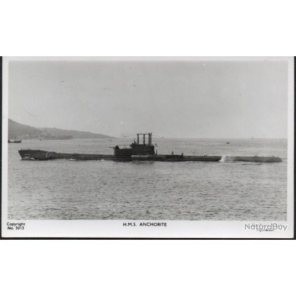 Carte postale HMS ANCHORITE Sous-marin de classe A -N�7807
