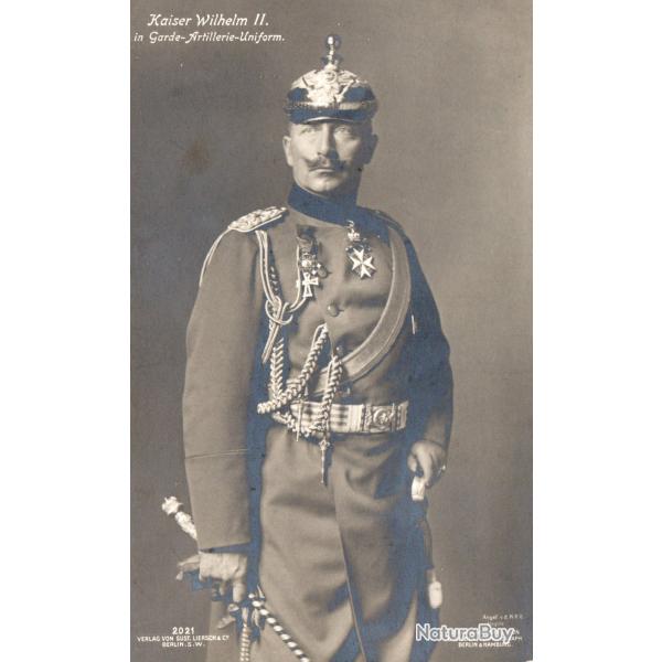 Carte Postale Kaiser Wilhelm II en Uniforme de Garde-Artillerie -N�7809