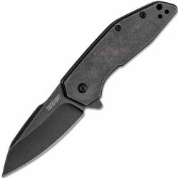 Couteau Kershaw Gravel O/A Lame Reverse Tanto Acier 8Cr13MoV Blk Manche Acier Frame Lock KS2065X
