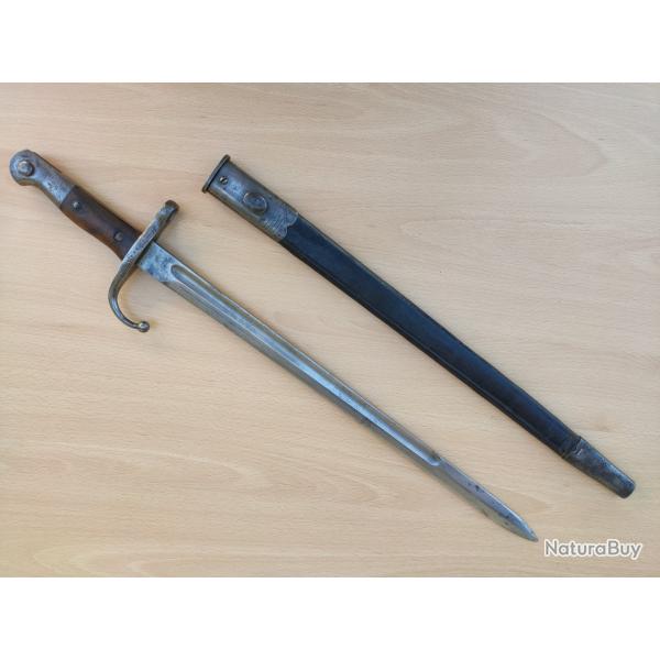 �p�e ba�onnette turque ottomane mod�le 1890 compl�te et non raccourcie