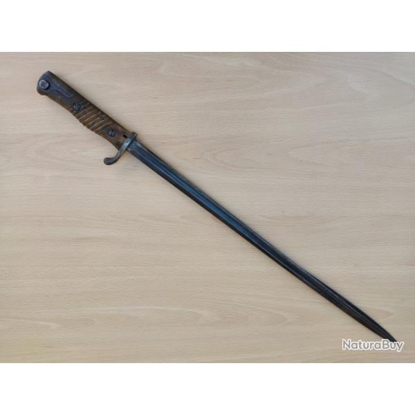 Ba�onnette allemande mod�le 1898 alter Art 98aA plaquette monobloc ww1 r�giment�e