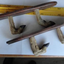 Support 2 armes en pattes de chevreuil