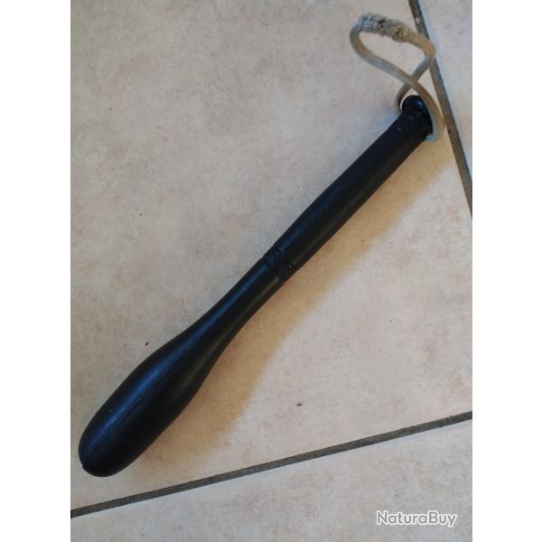 Ancienne matraque de Police? Gendarmerie? caoutchouc lest� longueur 25cm en TBE