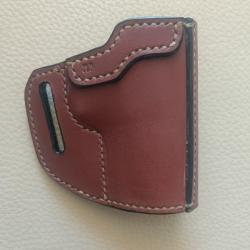 Holster en cuir marron, droitier, pour CZ Shadow COMPACT