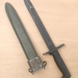 Ba&iuml;onnette US pour fusil M1 Garand pal WW2 usa seconde guerre
