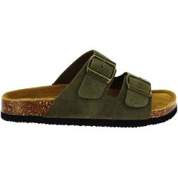 Sandales Cuir &agrave; 2 Brides Homme Elementerre Sandalma 46 Kaki