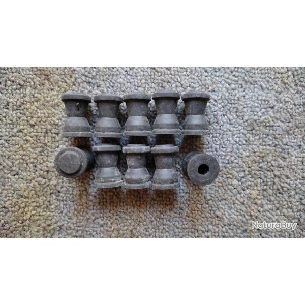 Lot de 10 Diabolos �lastom�re d�fense cal.12