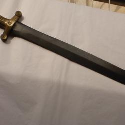 GLAIVE DE TROUPE A PIEDS MODELE 1831 r&eacute;alis&eacute; par TALABOT &agrave; PARIS