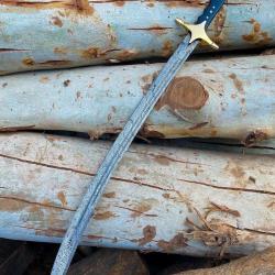 &Eacute;p&eacute;e en acier damas