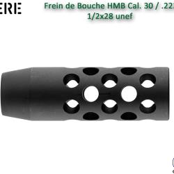 Frein de bouche AUDERE HMB noir Cal.30 / .223 - 1/2x28 UNEF