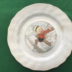 TRES ANCIENNE ASSIETTE ORCHIES N&deg;2