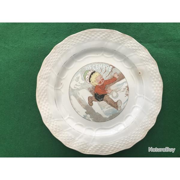 TRES ANCIENNE ASSIETTE ORCHIES N�2