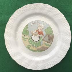 TRES ANCIENNE ASSIETTE ORCHIES N&deg;3