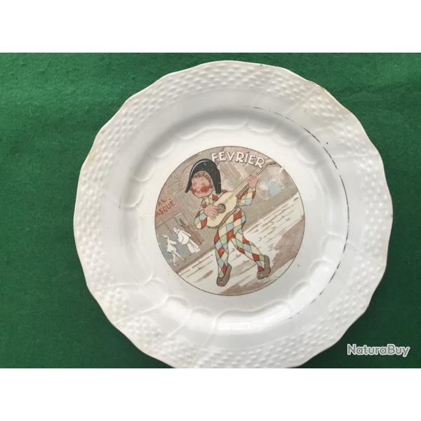 TRES ANCIENNE ASSIETTE ORCHIES N�4