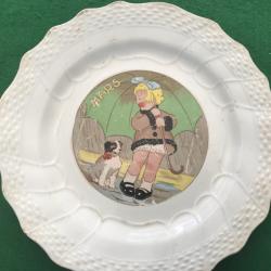 TRES ANCIENNE ASSIETTE ORCHIES N&deg;5