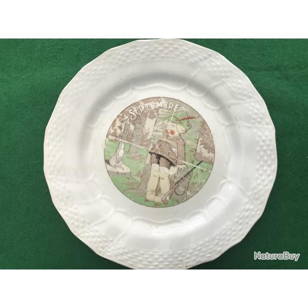 TRES ANCIENNE ASSIETTE ORCHIES N�6