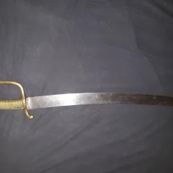 Rare sabre briquet du royaume de sardaigne grav&egrave; vive le roi