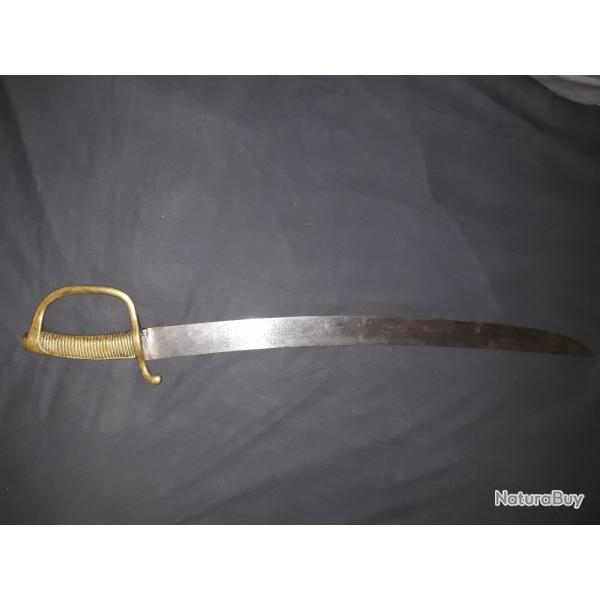 Rare sabre briquet du royaume de sardaigne grav� vive le roi