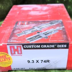 Jeu d'outils de rechargement neuf sous blister calibre 9,3 X 74 R HORNADY
